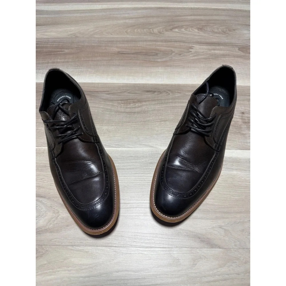 Stacy Adams Oxford Shoes Mens 11M Brown Leather Wingtip 25078-011 Dress‎ Brogue